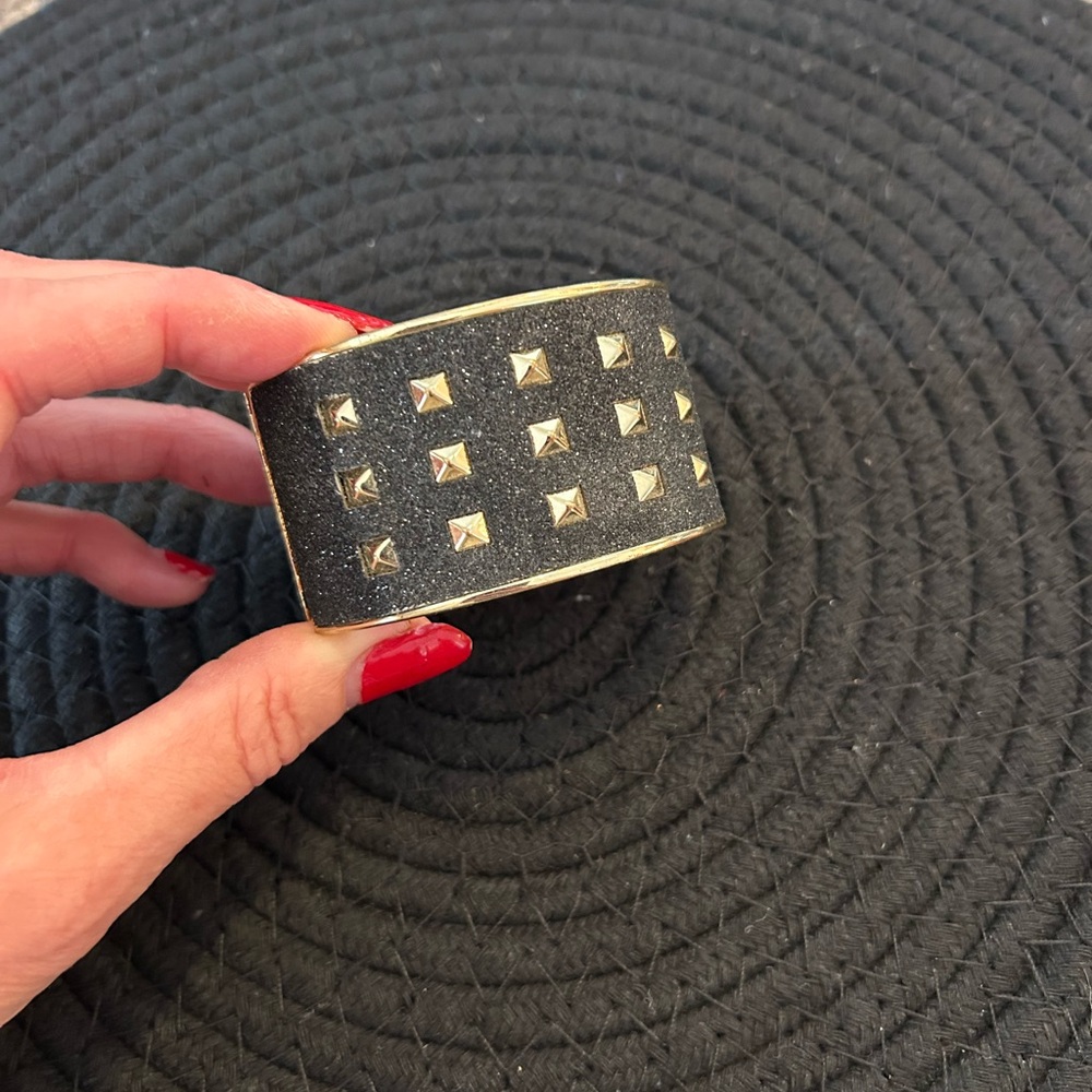 Beautiful Aldo Black and Gold Studded Bracelet❤️